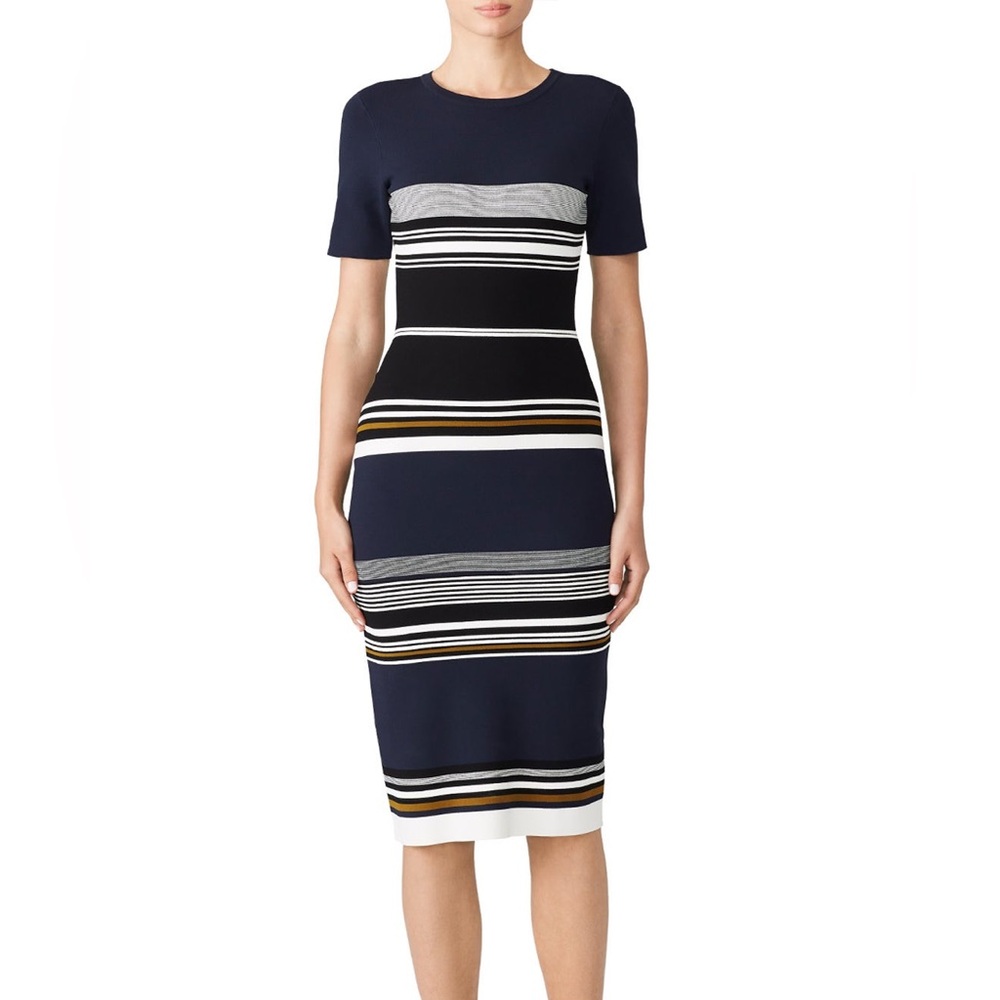 DVF | Dasha Striped Knit Midi Dress